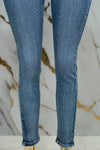 Pantalon de mezclilla skiny con piedras