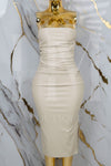 Vestido de vinipiel