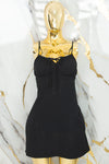 Vestido casual corto de tirantes