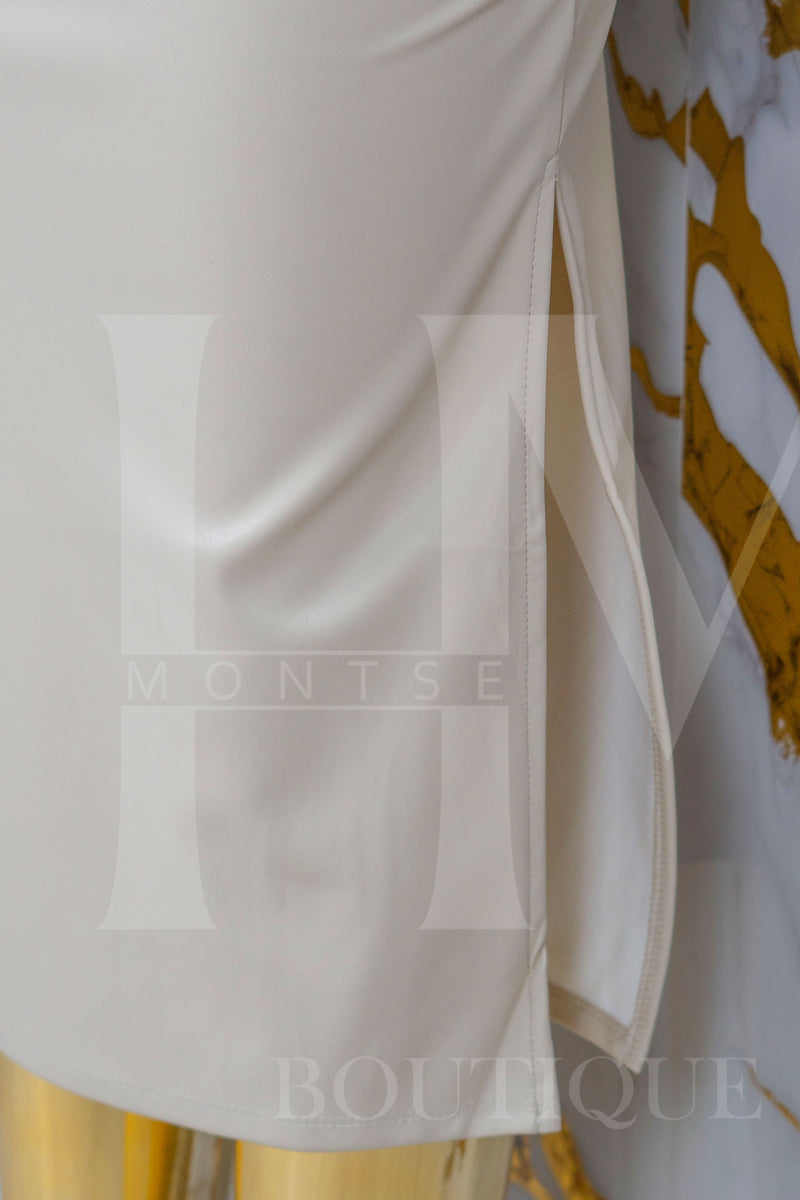 Vestido de vinipiel