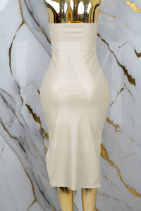 Vestido de vinipiel