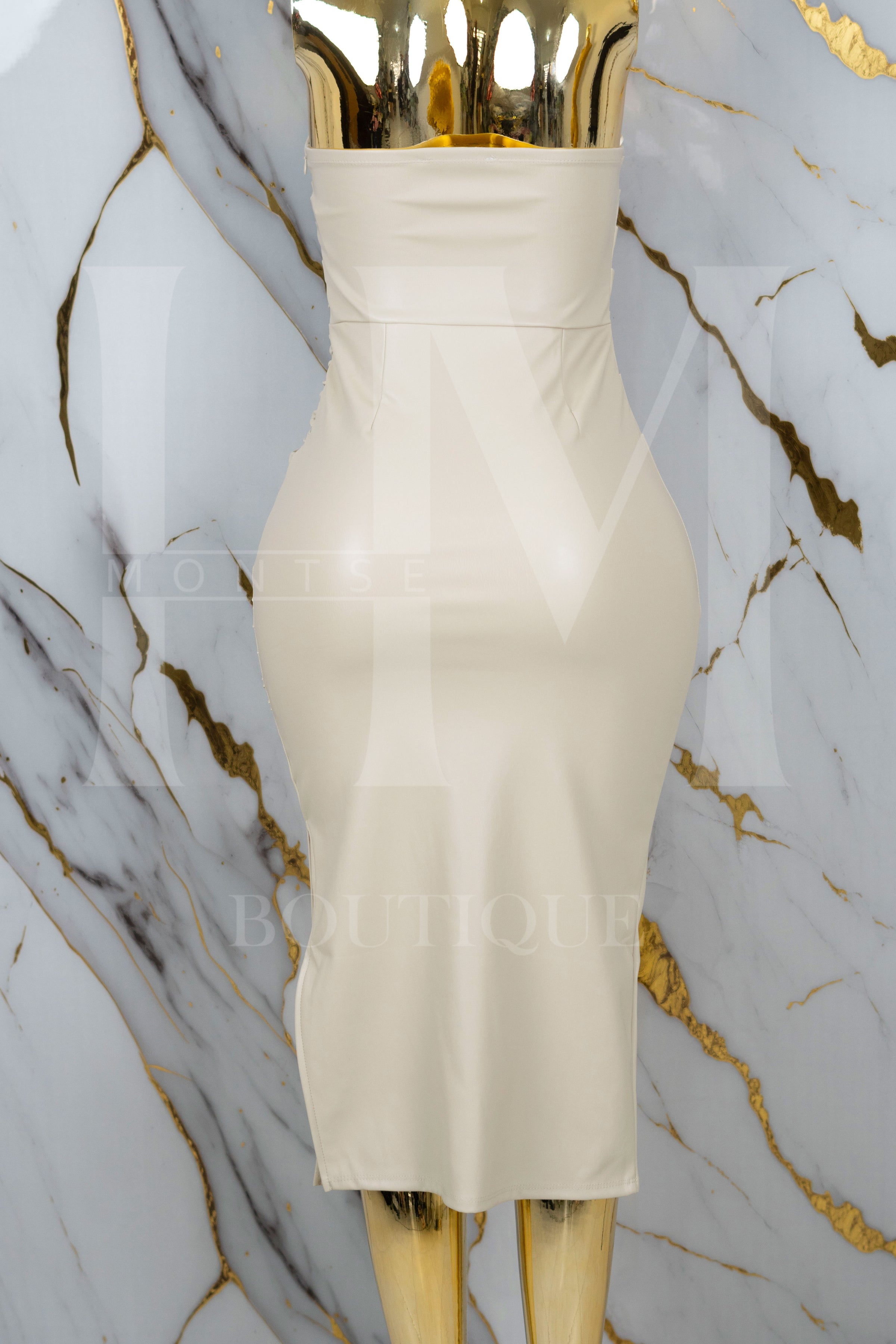 Vestido de vinipiel