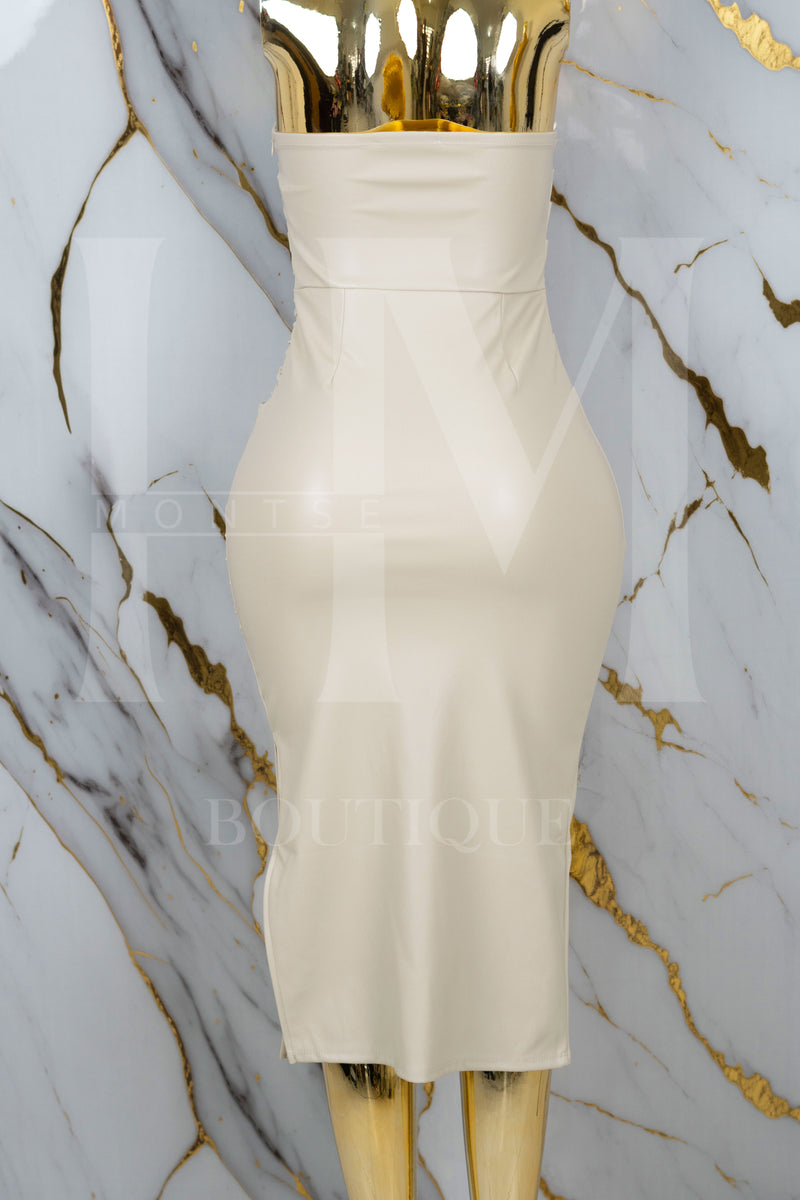 Vestido de vinipiel