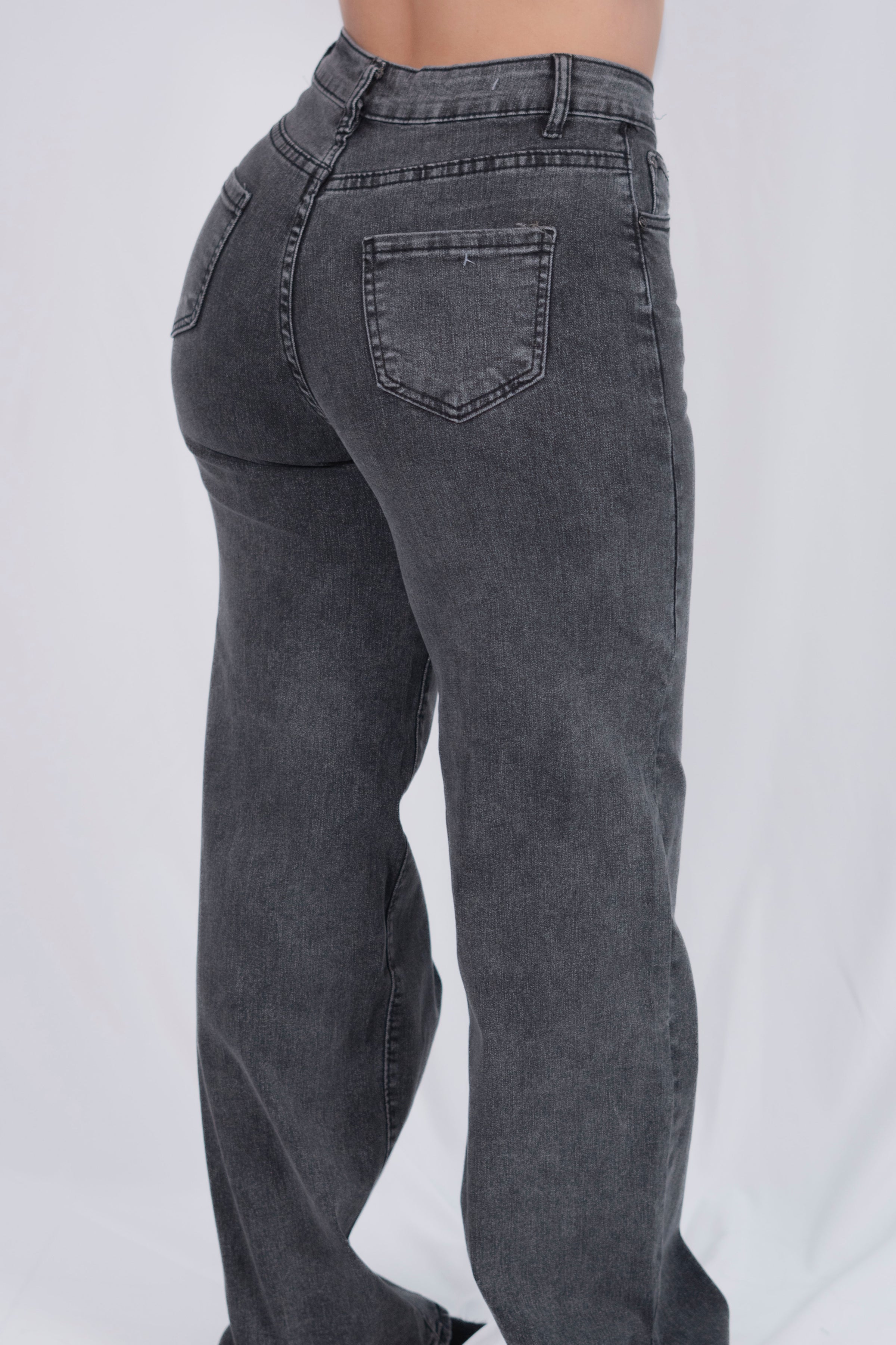 Pantalon de mezclilla liso