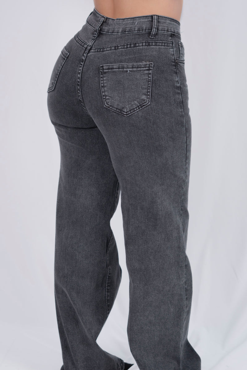 Pantalon de mezclilla liso