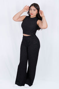 Conjunto con detalle en piedras