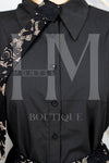Jumpsuit tipo camisa con encaje