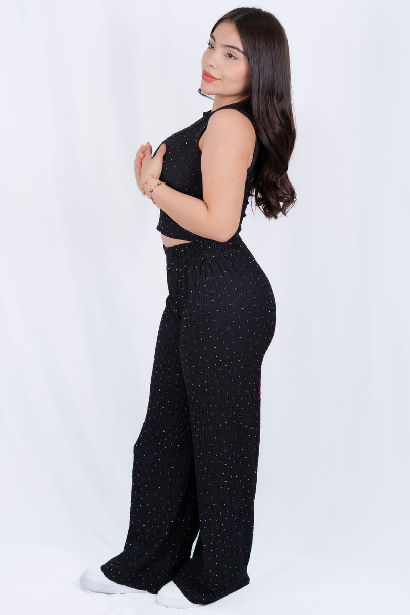 Conjunto con detalle en piedras