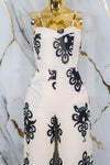 Palazo formal con cinto con estampado
