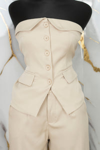 Conjunto formal strapless