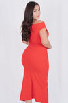 Vestido largo de strapless