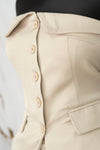 Conjunto formal strapless