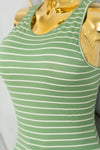 Vestido casual rayado