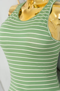 Vestido casual rayado