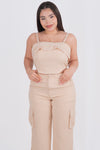 Conjunto de pantalon con bolsas a los lados