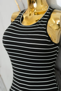 Vestido casual rayado