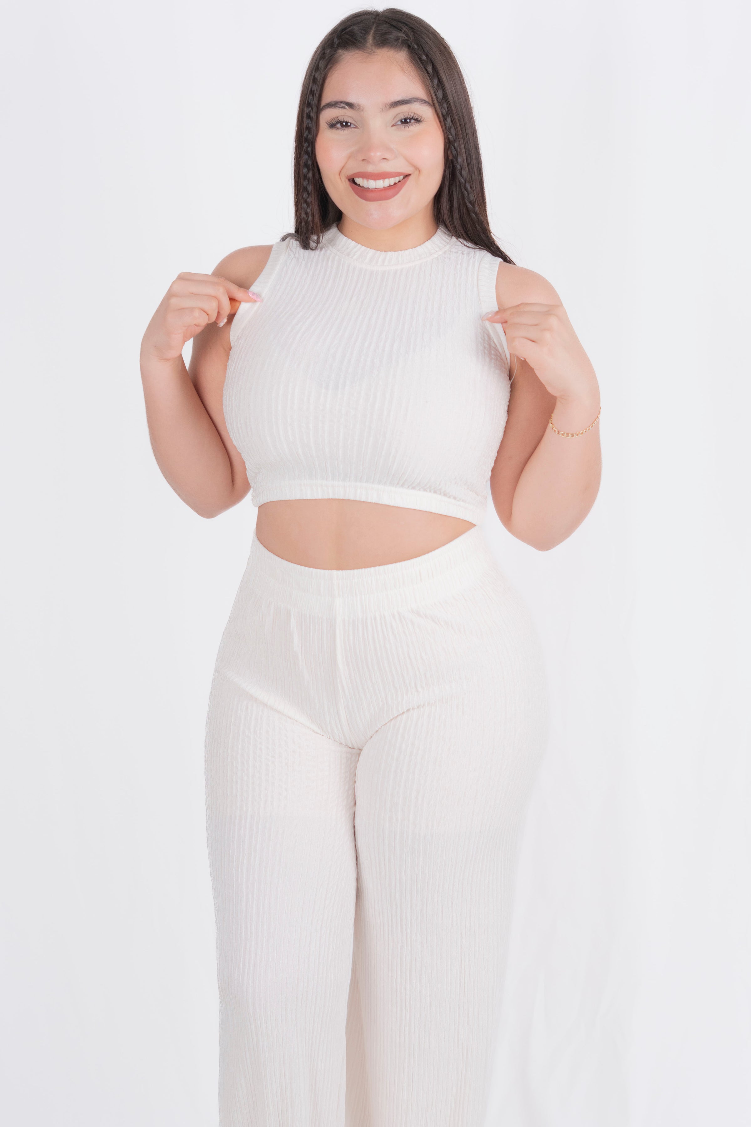 Conjunto casual de pantalon holgado