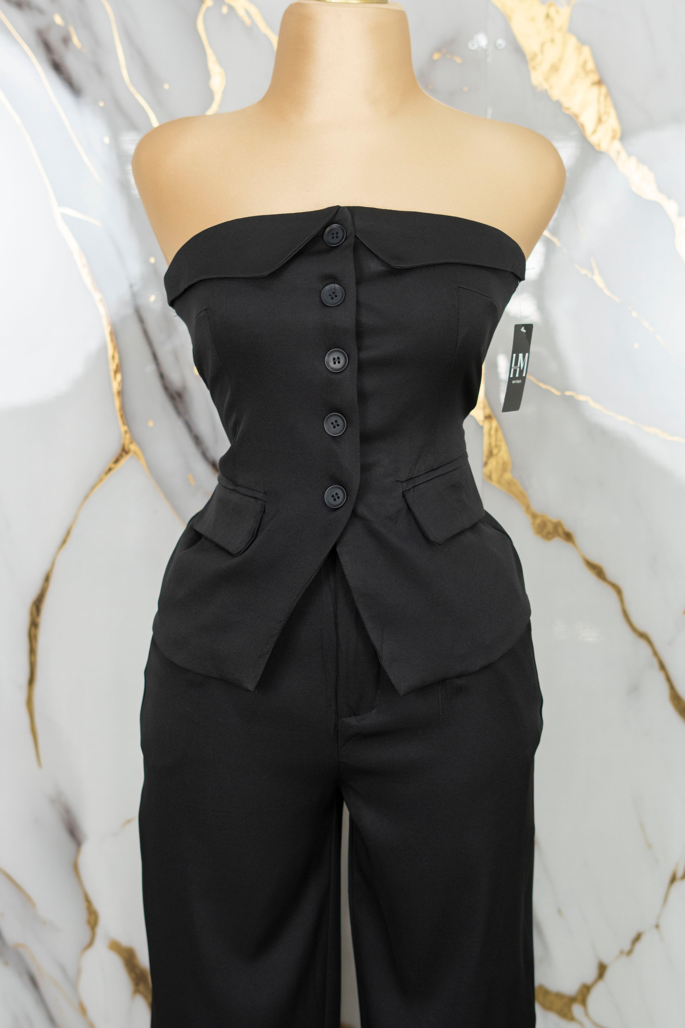 Conjunto formal strapless