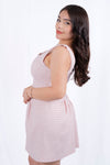 Vestido coquette cuadriculado