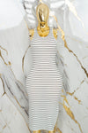 Vestido casual rayado