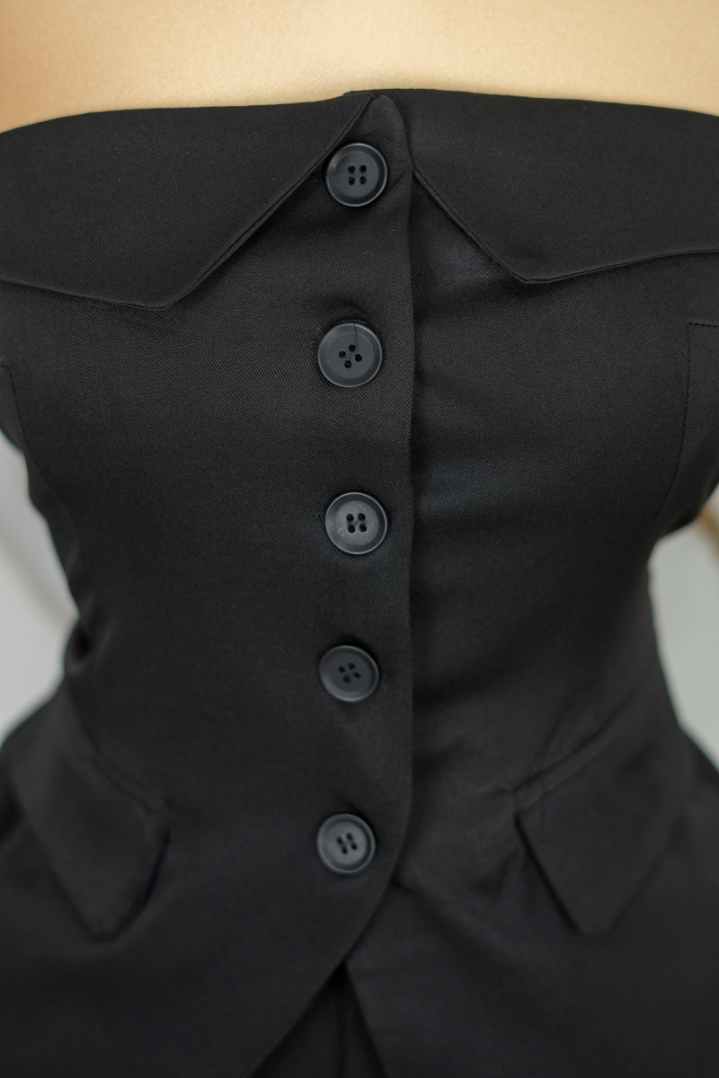 Conjunto formal strapless