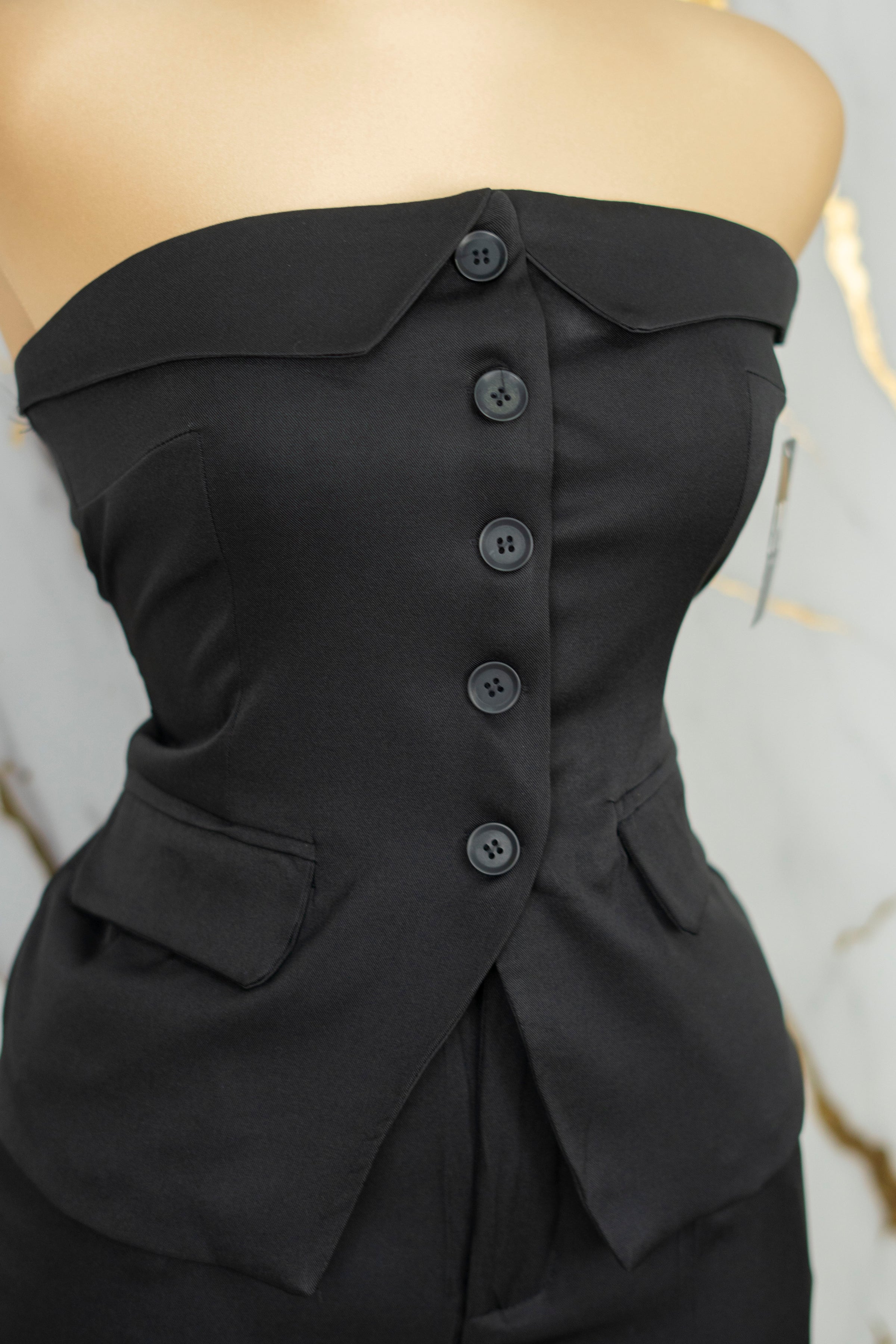 Conjunto formal strapless