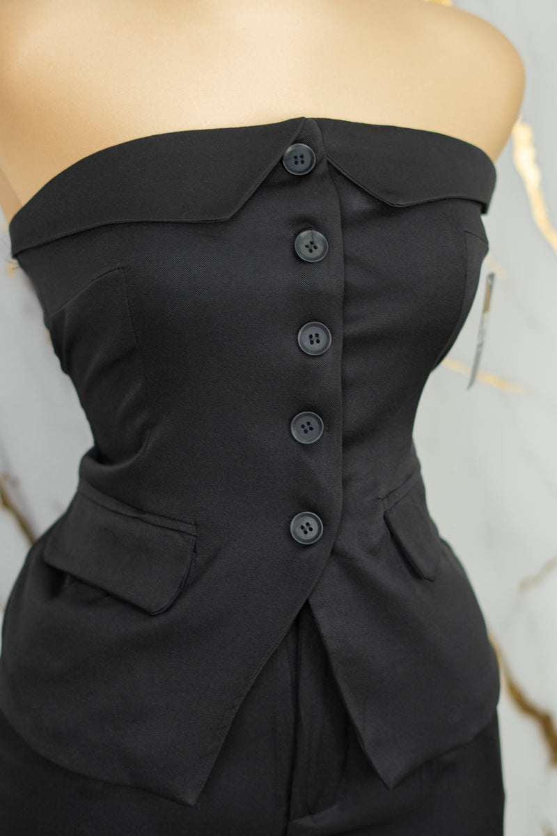 Conjunto formal strapless