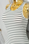 Vestido casual rayado