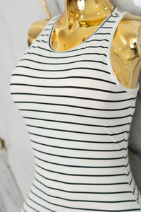 Vestido casual rayado