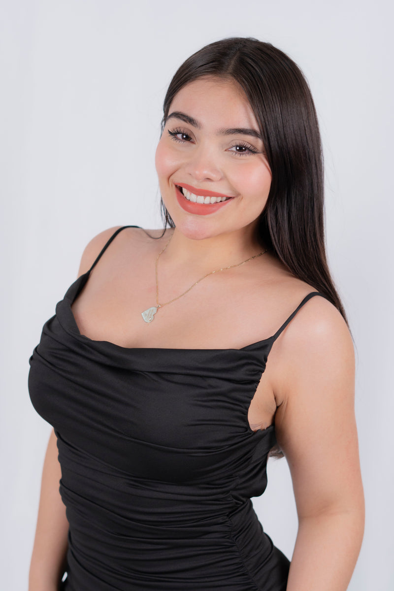 Vestido corto con tirantes