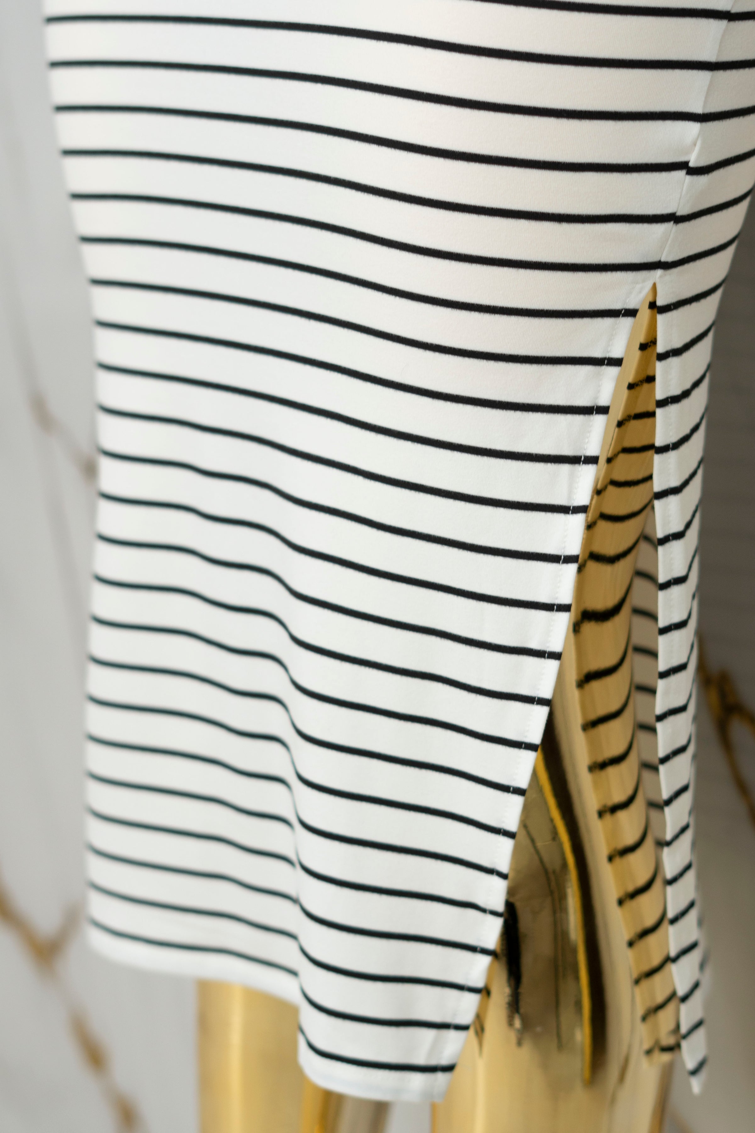 Vestido casual rayado