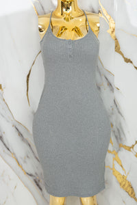 Vestido casual con botones