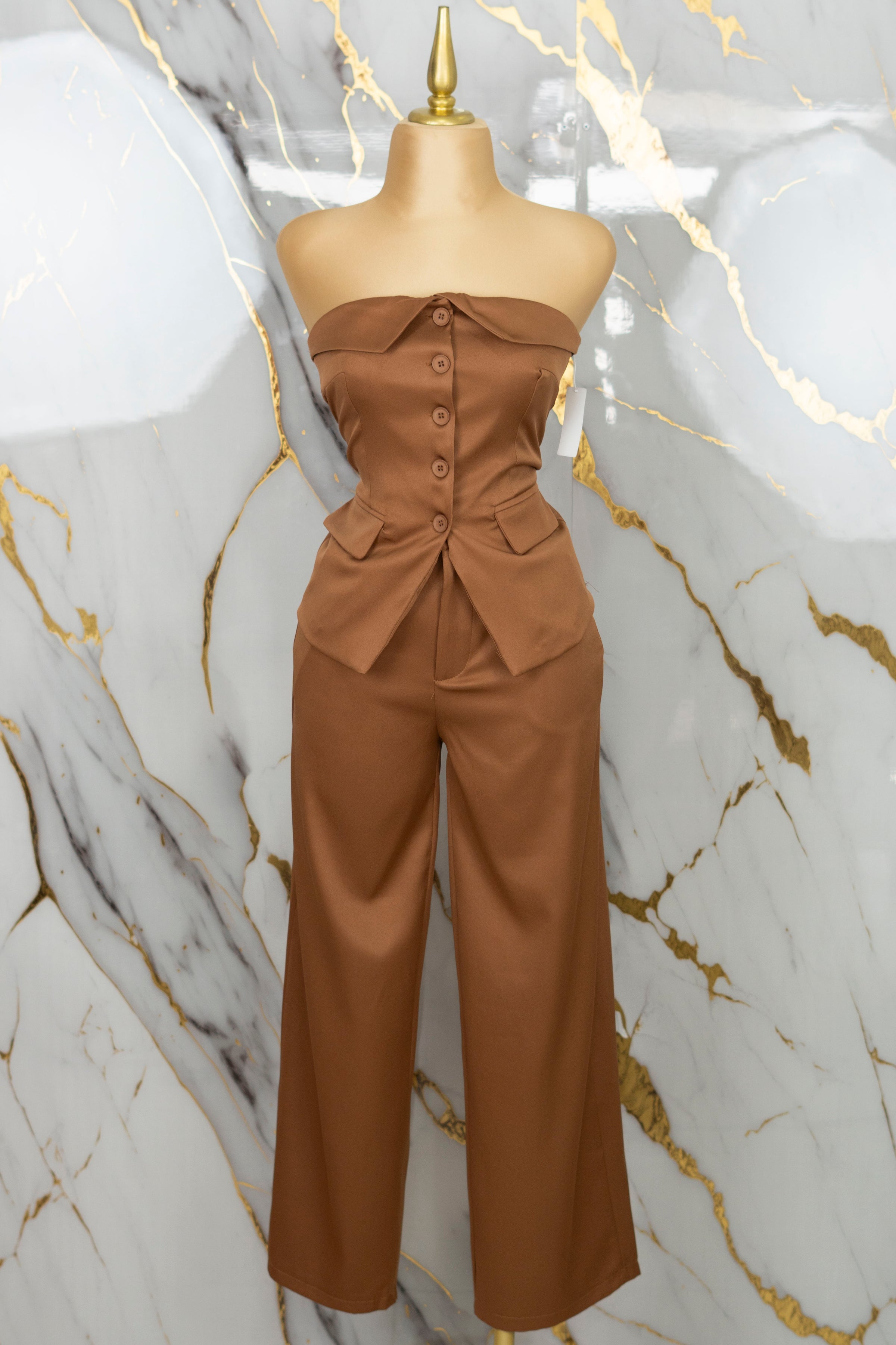 Conjunto formal strapless