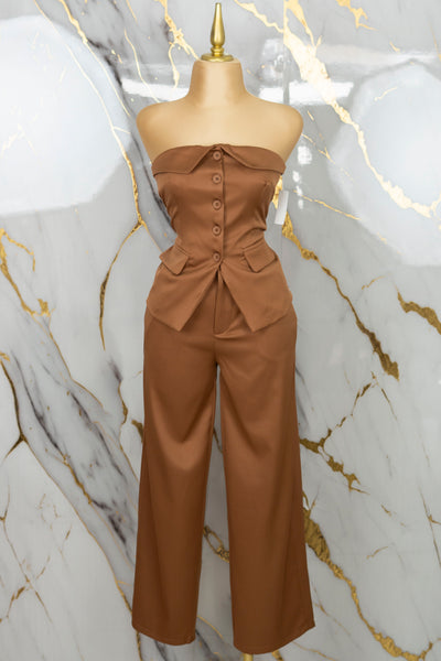 Conjunto formal strapless