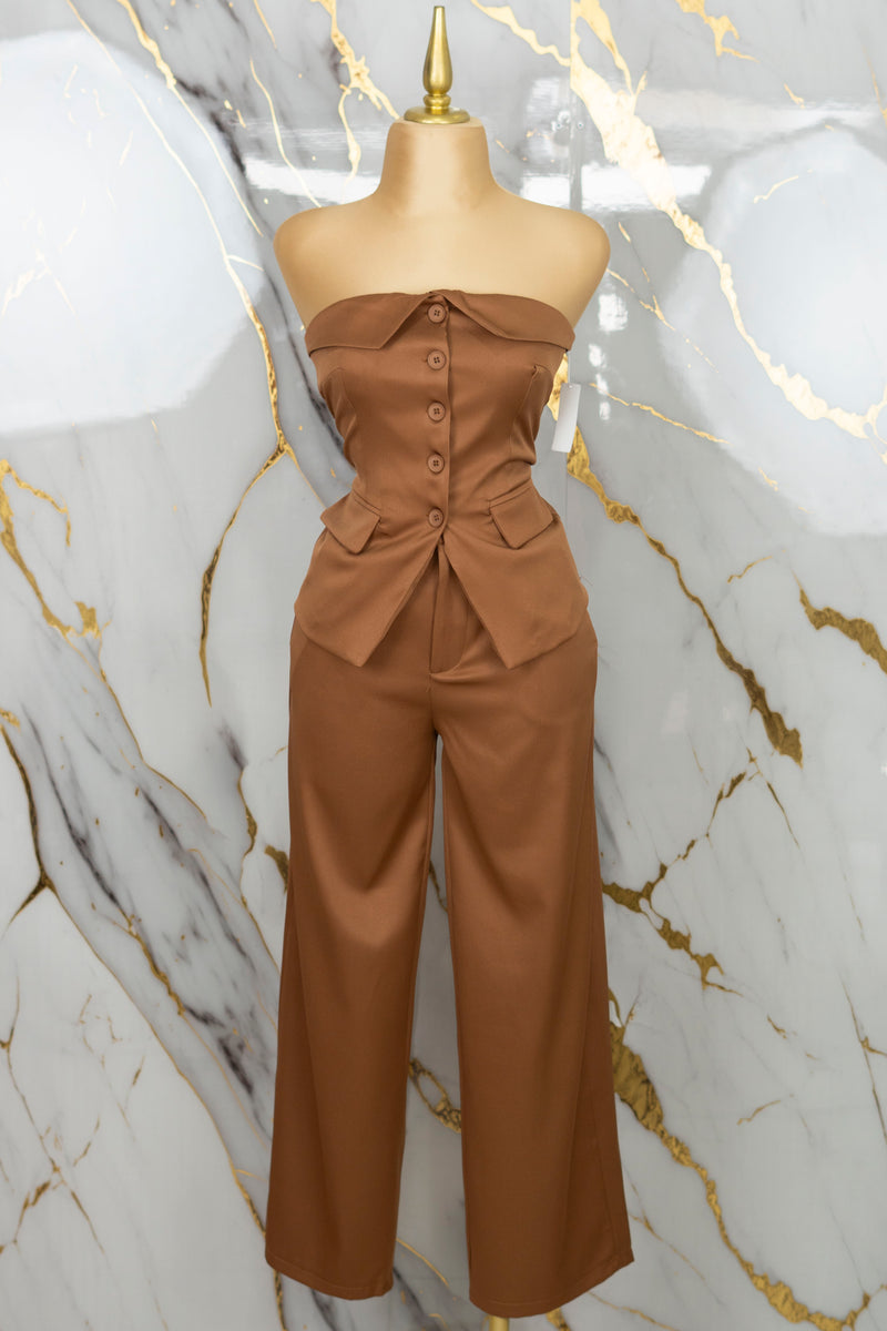 Conjunto formal strapless