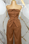 Conjunto formal strapless