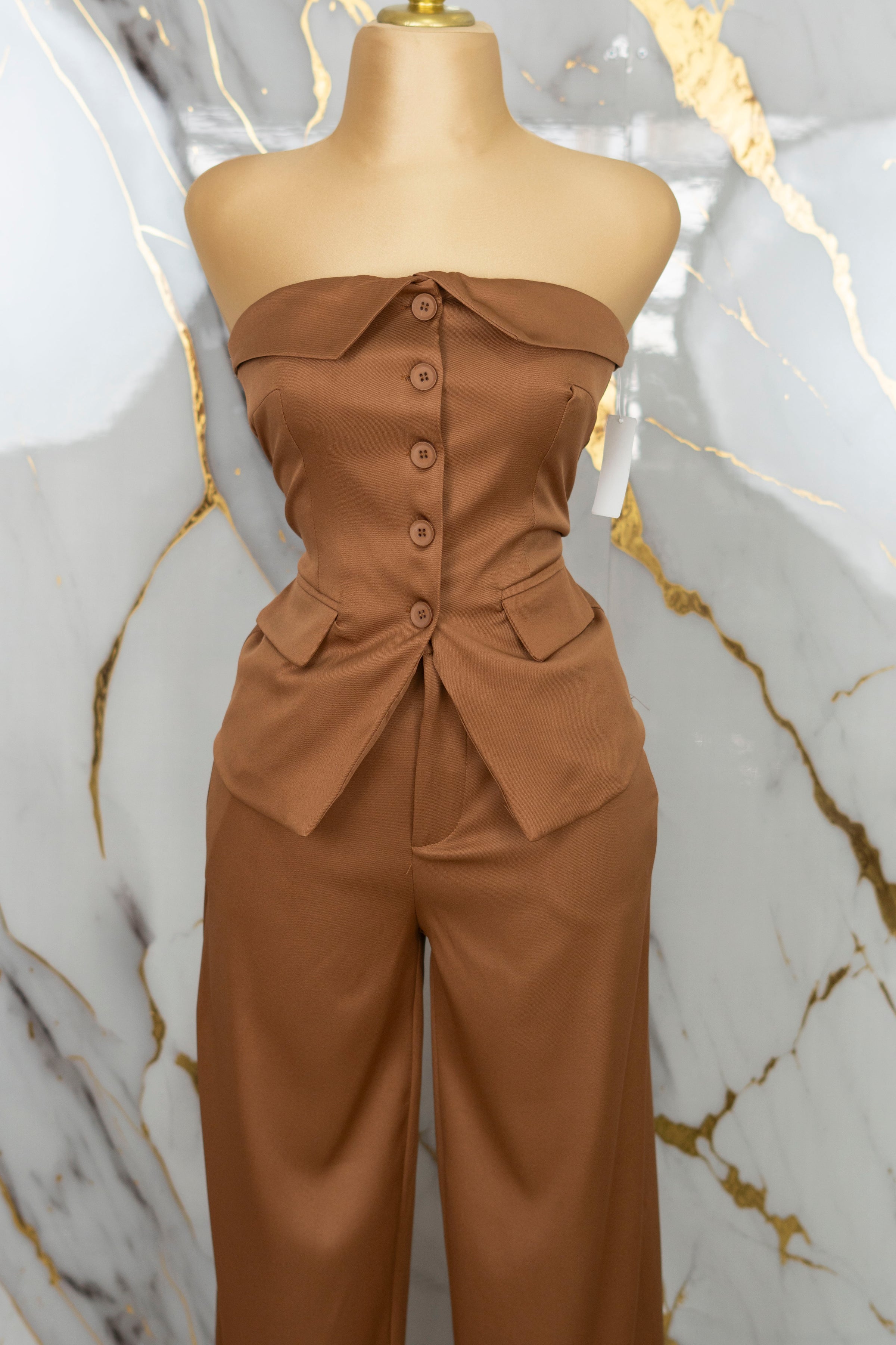 Conjunto formal strapless