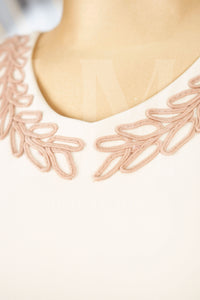 Conjunto de short falda con detalles bordados