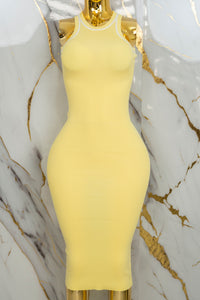 Vestido largo pegado