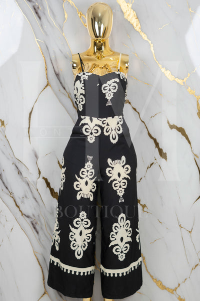 Palazo formal con cinto con estampado