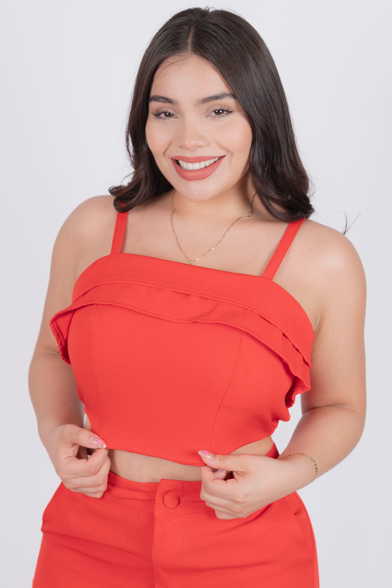 Conjunto de pantalon con bolsas a los lados